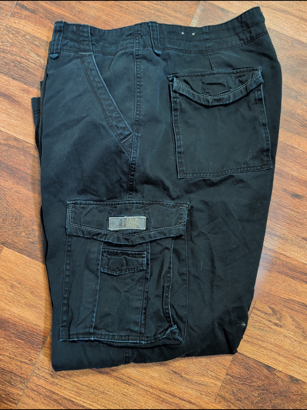 UnionBay Men's Black Cargo Pants - Classic Utility Style 40X32 - Picture 2 of 8
